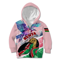 Personalised Kenya Independence Day Kid Hoodie The Lilac Breasted Roller Unique Version - Wonder Print Shop