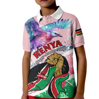 Personalised Kenya Independence Day Kid Polo Shirt The Lilac Breasted Roller Unique Version - Wonder Print Shop