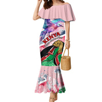 Personalised Kenya Independence Day Mermaid Dress The Lilac Breasted Roller Unique Version - Wonder Print Shop