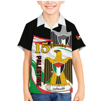 Personalised Palestine Independence Day Family Matching Mermaid Dress and Hawaiian Shirt Palestinian Coat Of Arms Special Version - Wonder Print Shop