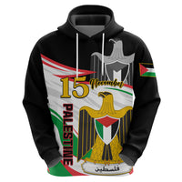 Personalised Palestine Independence Day Hoodie Palestinian Coat Of Arms Special Version - Wonder Print Shop
