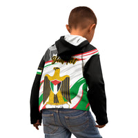 Personalised Palestine Independence Day Kid Hoodie Palestinian Coat Of Arms Special Version - Wonder Print Shop
