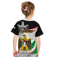 Personalised Palestine Independence Day Kid T Shirt Palestinian Coat Of Arms Special Version - Wonder Print Shop