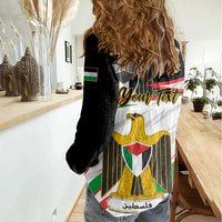 Personalised Palestine Independence Day Women Casual Shirt Palestinian Coat Of Arms Special Version - Wonder Print Shop