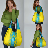 Personalised Kazakhstan Independence Day Grocery Bag Kazakhstanian Coat Of Arms Special Version