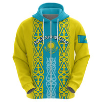 Personalised Kazakhstan Independence Day Hoodie Kazakhstanian Coat Of Arms Special Version - Wonder Print Shop