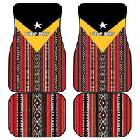 East Timor Car Mats Timor-Leste Tais Pattern - Wonder Print Shop