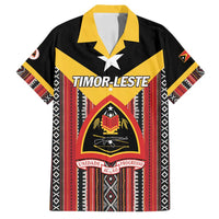 Personalized East Timor Family Matching Long Sleeve Bodycon Dress and Hawaiian Shirt Timor-Leste Tais Pattern - Wonder Print Shop