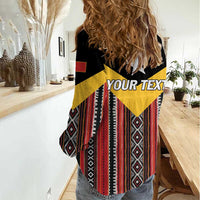 Personalized East Timor Women Casual Shirt Timor-Leste Tais Pattern - Wonder Print Shop