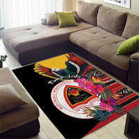 Timor-Leste Area Rug Timor Imperial Pigeon Hibiscus - Wonder Print Shop