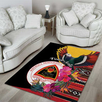 Timor-Leste Area Rug Timor Imperial Pigeon Hibiscus - Wonder Print Shop