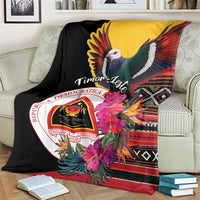 Timor-Leste Blanket Timor Imperial Pigeon Hibiscus