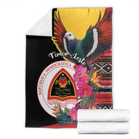 Timor-Leste Blanket Timor Imperial Pigeon Hibiscus