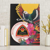 Timor-Leste Canvas Wall Art Timor Imperial Pigeon Hibiscus - Wonder Print Shop
