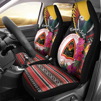 Timor-Leste Car Seat Cover Timor Imperial Pigeon Hibiscus - Wonder Print Shop