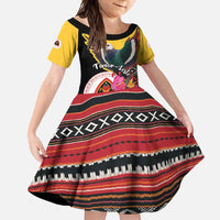 Personalized Timor-Leste Family Matching Off Shoulder Maxi Dress and Hawaiian Shirt Timor Imperial Pigeon Hibiscus - Wonder Print Shop