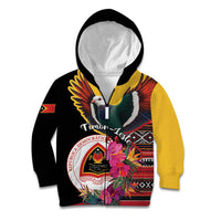 Personalized Timor-Leste Kid Hoodie Timor Imperial Pigeon Hibiscus - Wonder Print Shop