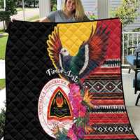 Timor-Leste Quilt Timor Imperial Pigeon Hibiscus - Wonder Print Shop