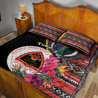 Timor-Leste Quilt Bed Set Timor Imperial Pigeon Hibiscus - Wonder Print Shop