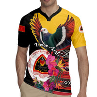 Personalized Timor-Leste Rugby Jersey Timor Imperial Pigeon Hibiscus - Wonder Print Shop
