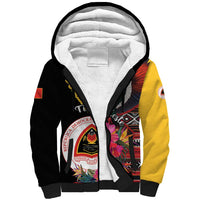 Personalized Timor-Leste Sherpa Hoodie Timor Imperial Pigeon Hibiscus - Wonder Print Shop