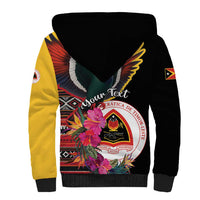 Personalized Timor-Leste Sherpa Hoodie Timor Imperial Pigeon Hibiscus - Wonder Print Shop
