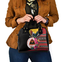 Timor-Leste Shoulder Handbag Timor Imperial Pigeon Hibiscus