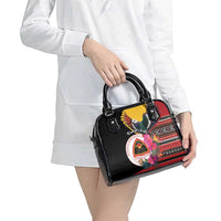 Timor-Leste Shoulder Handbag Timor Imperial Pigeon Hibiscus