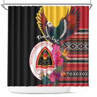 Timor-Leste Shower Curtain Timor Imperial Pigeon Hibiscus