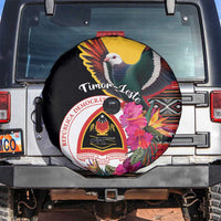 Timor-Leste Spare Tire Cover Timor Imperial Pigeon Hibiscus - Wonder Print Shop