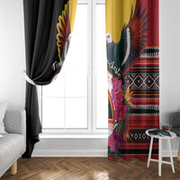 Timor-Leste Window Curtain Timor Imperial Pigeon Hibiscus - Wonder Print Shop