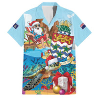 Cayman Islands Christmas Hawaiian Shirt Santa Claus Turtle Beachy Xmas - Wonder Print Shop
