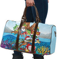 Cayman Islands Christmas Travel Bag Santa Claus Turtle Beachy Xmas - Wonder Print Shop