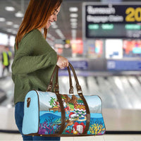 Cayman Islands Christmas Travel Bag Santa Claus Turtle Beachy Xmas - Wonder Print Shop
