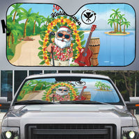 Hawaii Golf Christmas Auto Sun Shade Mele Kalikimaka Funny Golfer Santa - Wonder Print Shop