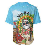 Personalized Hawaii Golf Christmas Baseball Jersey Mele Kalikimaka Funny Golfer Santa - Wonder Print Shop