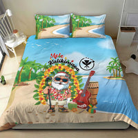 Hawaii Golf Christmas Bedding Set Mele Kalikimaka Funny Golfer Santa - Wonder Print Shop