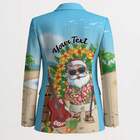 Personalized Hawaii Golf Christmas Blazer Mele Kalikimaka Funny Golfer Santa - Wonder Print Shop