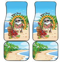 Personalized Hawaii Golf Christmas Car Mats Mele Kalikimaka Funny Golfer Santa - Wonder Print Shop