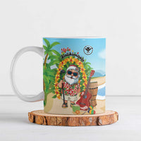 Personalized Hawaii Golf Christmas Ceramic Mug Mele Kalikimaka Funny Golfer Santa - Wonder Print Shop