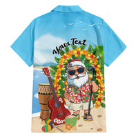 Personalized Hawaii Golf Christmas Family Matching Long Sleeve Bodycon Dress and Hawaiian Shirt Mele Kalikimaka Funny Golfer Santa - Wonder Print Shop