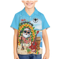 Personalized Hawaii Golf Christmas Family Matching Mermaid Dress and Hawaiian Shirt Mele Kalikimaka Funny Golfer Santa - Wonder Print Shop