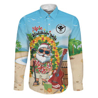 Personalized Hawaii Golf Christmas Family Matching Off Shoulder Short Dress and Hawaiian Shirt Mele Kalikimaka Funny Golfer Santa - Wonder Print Shop