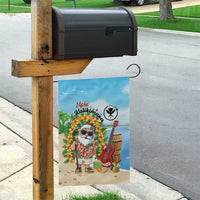 Hawaii Golf Christmas Garden Flag Mele Kalikimaka Funny Golfer Santa - Wonder Print Shop