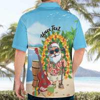Personalized Hawaii Golf Christmas Hawaiian Shirt Mele Kalikimaka Funny Golfer Santa - Wonder Print Shop