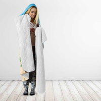 Hawaii Golf Christmas Hooded Blanket Mele Kalikimaka Funny Golfer Santa - Wonder Print Shop