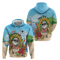Personalized Hawaii Golf Christmas Hoodie Mele Kalikimaka Funny Golfer Santa - Wonder Print Shop