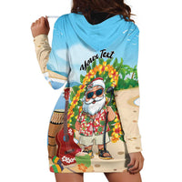Personalized Hawaii Golf Christmas Hoodie Dress Mele Kalikimaka Funny Golfer Santa - Wonder Print Shop