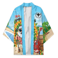 Personalized Hawaii Golf Christmas Kimono Mele Kalikimaka Funny Golfer Santa - Wonder Print Shop