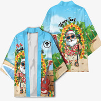 Personalized Hawaii Golf Christmas Kimono Mele Kalikimaka Funny Golfer Santa - Wonder Print Shop